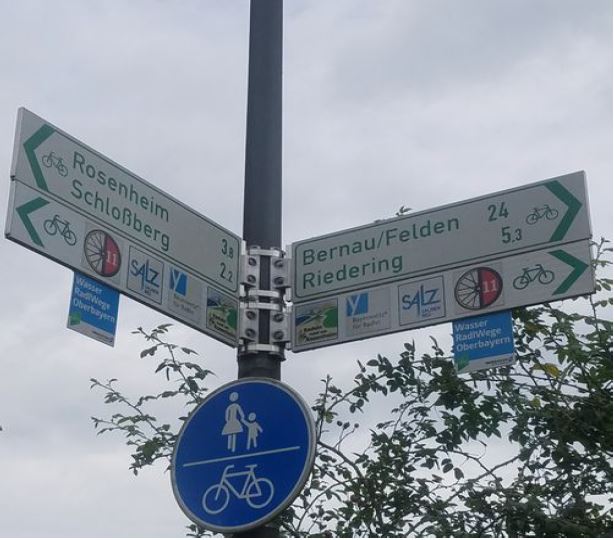 Beschilderung des Alltagsradwegenetzes der Gemeinde Stephanskirchen
