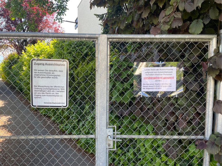 Vorübergehende Sperrung des Aussichtsplatzes an der Brünnsteinstraße