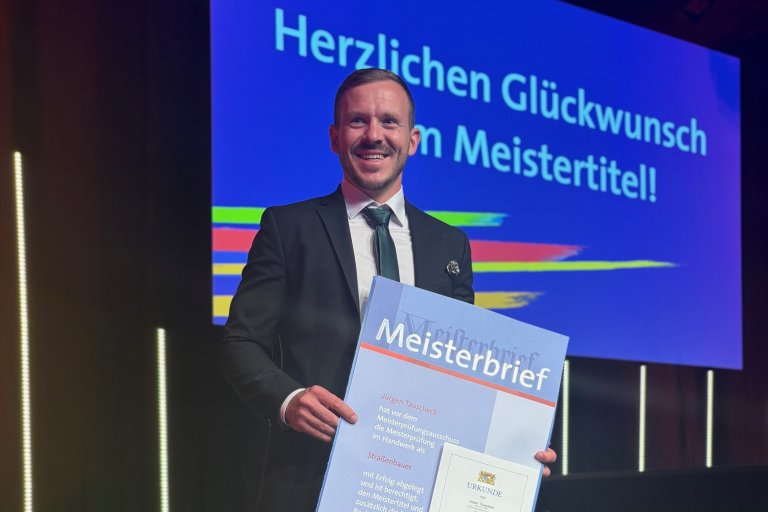 Glückwünsche an Jürgen Tauscheck