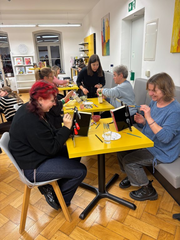 Büchereijubiläum_Workshop Farbschnitt