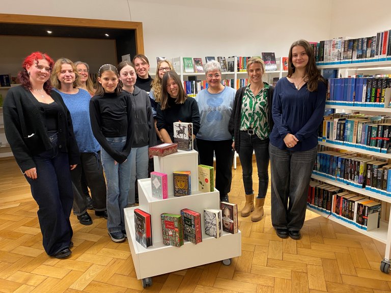 Büchereijubiläum Workshop Farbschnitt