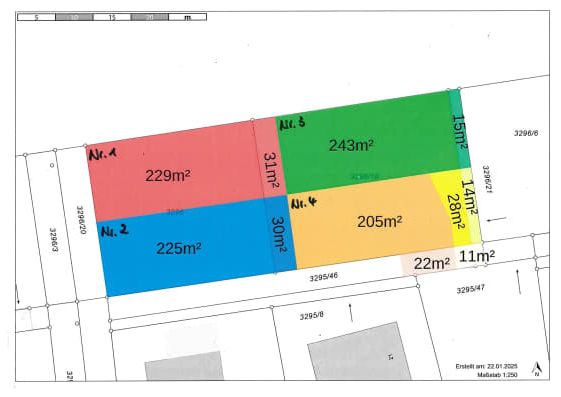 Plan DHH Grundstück quer Plan DHH Grundstück quer